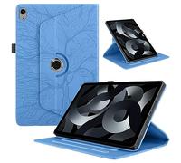 TEDTIKJT Coque pour iPad 10.9" 2022 10th Gen/iPad 11th Gen 2025 11" étuis Flip PU Cuir 360°Rotatif Stand Housse avec Réveil/Sommeil Automatique Arbre de Vie Tablette Protection Coques,Bleu