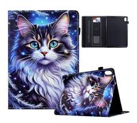 TEDTIKJT Coque pour iPad 10th Generation 10.9" 2022 Etui Tablette Housse PU Cuir Flip Support Portefeuille Protection Tablette pour iPad 10.9" 10th Gen Coque,Chat Tigré