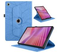 TEDTIKJT Coque pour Lenovo Tab K9 8.7 Pouces 2025 TB305XU étuis Housse PU Cuir 360°Rotatif Multi-Angle Stand Flip Tablette Protection pour étuis Lenovo Tab One 8.7" TB305FU Coque,Bleu Arbres