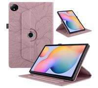 TEDTIKJT Coque pour Lenovo Tab K9 8.7 Pouces 2025 TB305XU étuis Housse PU Cuir 360°Rotatif Multi-Angle Stand Flip Tablette Protection pour étuis Lenovo Tab One 8.7" TB305FU Coque,Rose Gold Arbres