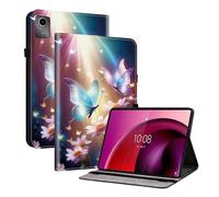 TEDTIKJT Coque pour Lenovo Tab M11 11" 2024 TB-330FC/ Xiaoxin Pad 2024 TB-331FC 11" Protection à Clapet Housse Etui Motif Peint Cuir Flip Support Housse,Fleurs Papillon