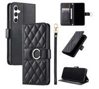 TEDTIKJT Coque pour Samsung Galaxy A34 5G 6.6" Étuis Housse Protection PU Cuir Rabat avec Magnétique Double Couche Porte-Cartes et Support Étuis pour Samsung Galaxy A34 5G Coque,Noir