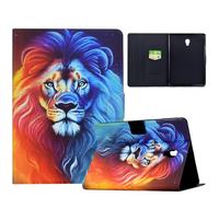 TEDTIKJT Coque pour Samsung Galaxy Tab A 10.5 2018 SM-T590 T595 étuis Housse Flip Support Protection pour Samsung Galaxy Tab A 10.5 2018 Coque avec Réveil/Sommeil Auto,Bleu-Lion