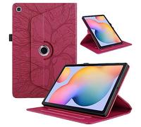 TEDTIKJT Coque pour Samsung Galaxy Tab A 8" 2019 étuis Rouge Arbre | SM-T290 T295 Tablette Housse PU Cuir 360°Rotatif Multi-Angle Stand Flip Protection pour Samsung Galaxy Tab A 8" 2019 étuis