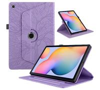 TEDTIKJT Coque pour Samsung Galaxy Tab A 8" 2019 étuis Violette Arbre | SM-T290 T295 Tablette Housse PU Cuir 360°Rotatif Multi-Angle Stand Flip Protection pour Samsung Galaxy Tab A 8" 2019 étuis