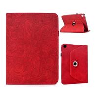 TEDTIKJT Coque pour Samsung Galaxy Tab A11 Tablette étuis Galaxy Tab A9 8.7" Flip Protection Housse étuis Cuir Souple 360°Rotatif Multi-Angle Stand Motif de Fleurs Exquis de Tantra Coque, Rot