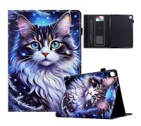 TEDTIKJT Coque pour Samsung Galaxy Tab A7 10.4" Etui Tablette 2022/2020 SM-T500 T505 T509 Housse PU Cuir Flip Support Portefeuille Protection Tablette pour Samsung Tab A7 10.4" Coque,Chat Tigré