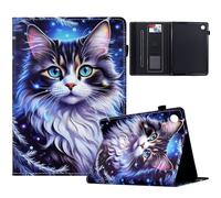 TEDTIKJT Coque pour Samsung Galaxy Tab A9 Plus 11" Etui Tablette SM-X210 X215 X216B Housse PU Cuir Flip Support Portefeuille Protection Tablette Samsung Galaxy Tab A9 Plus Coque,Chat Tigré
