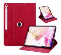 TEDTIKJT Coque pour Samsung Galaxy Tab S10FE Plus 13.1" Étui,Business Rouge | Tablette Housse SM-X620 X626 X626B PU Cuir 360°Rotatif Multi-Angle Stand Flip Avec 4 Fentes de Protection Pour Cartes Cover