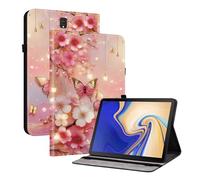 TEDTIKJT Coque pour Samsung Galaxy Tab S4 10.5" 2018 étuis Housse T830 T835 PU Cuir Flip Support Protection Motif Peint Tablette étuis pour Samsung Galaxy Tab S4 10.5" Coque,Papillon Lanterne