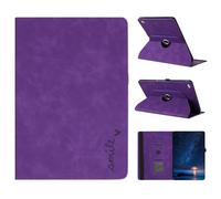 TEDTIKJT Coque pour Tablette iPad 9.7" 6. Gen 2018/5. Gen 2017/iPad Air 1/2 360°Rotatif Multi-Angle Stand Portefeuille Tablette Housse Étui Motif Alphabétique - Smile Flip Protection Coque,Violet