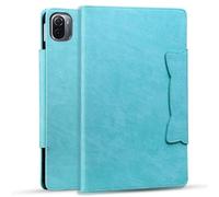 TEDTIKJT Coque pour Xiaomi Pad 5 11" 2021 PU Cuir Étui pour Tablette à Rabat Xiaomi Pad 5 Coque Chat Motif Fermeture Magnétique Support Portefeuille Protection Housse Xiaomi Pad 5,Affaires Bleu Clair