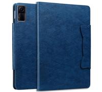 TEDTIKJT Coque pour Xiaomi Redmi Pad SE 8.8" 2025 Étui PU Cuir Housse Tablette à Rabat Chat Motif Fermeture Magnétique Protection Support pour Redmi Pad SE 8.8" 2025 Coque,Affaires Bleu Saphir