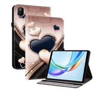 TEDTIKJT étuis pour Honor Pad X7 8.7" 2025 Coque Tablette Housse PU Cuir Flip Support Protection Motif Peint Tablette étui Housse pour Honor Pad X7 Coque,Amour