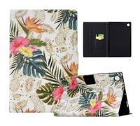 TEDTIKJT Tablette Coque pour Lenovo Tab M10 3rd Gen 10.1 2022 (TB-328FU/TB-328XU) Etui PU Cuir Flip Tablette Housse avec Support Fonction,Ananas Doré