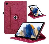TEDTIKJT Tablette Coque pour Samsung Galaxy Tab A11 8.7" Housse Rouge | étuis PU Cuir 360°Rotatif Multi-Angle Stand Arbres Flip Protection Housse pour Tablette Samsung Galaxy Tab A11 Coque Cover