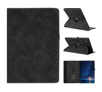 TEDTIKJT Tablette Coque pour Samsung Galaxy Tab A9/A11 8.7" X110 X115 X133 X135 360°Rotatif Multi-Angle Stand Housse Étui Motif Alphabétique - Smile Flip Protection Coque pour Galaxy Tab A11,Noir