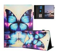 TEDTIKJT Tablette Coque pour Samsung Galaxy Tab S6 Lite 10.4" 2024/2022/2020 P610 P620 Coque Housse PU Cuir Flip Support Protection étuis pour Samsung Galaxy Tab S6 Lite Coque,Le Papillon d'ombre
