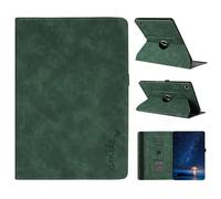 TEDTIKJT Tablette Coque pour Samsung Galaxy Tab S6 Lite 10.4" 2024/2022/2020 P620 P613 P610 360°Rotatif Multi-Angle Stand Housse Étui Motif Alphabétique - Smile Flip Protection Coque,Vert