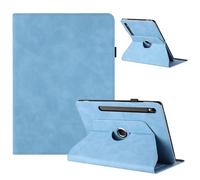 TEDTIKJT Tablette étuis Compatible avec Samsung Galaxy Tab S9/S9 FE/S10 FE 11" Coque Housse étui PU Cuir Souple 360°Rotatif Stand Flip Protection Coque pour Galaxy Tab S9 Housse, Affaires Bleu Ciel