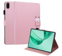 TEDTIKJT Tablette étuis pour Honor Pad X8a 11 Pouces 2024 Coque PU Cuir Stand Flip Cartoon Housse de Protection pour Tablette Honor Pad X8a Coque Cover,Rose