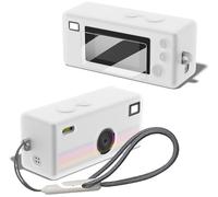 Tedubax Coque en silicone pour Kodak Charmera - Accessoires - Étui de protection en silicone souple - Livré avec films de protection d'écran et dragonne - Transparent