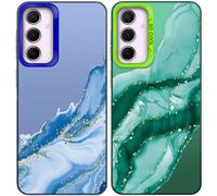 Tedyhulle 2 Pièces Coque Compatible avec Samsung Galaxy S20 FE 2022/ S20 FE 4G 5G, Coque en TPU Fine Légère avec Marbre esthétique Motif, Protection Étui Anti-Jaune Housse pour Filles Femmes