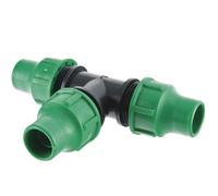 Provence Outillage Raccord en T D1620 3 têtes pour tuyau vert/noir 16 mm