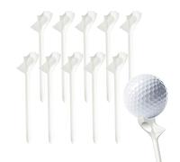 Tee de golf court - Tee de golf avec chemin de vol, support de balle de 3-1/4 pouces à zéro friction | Design blanc pour tee par vol stable, résistance réduite, distance plus longue, durable