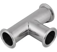 Tee de serrage, acier inoxydable, 3 voies