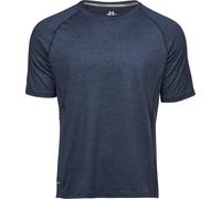Tee Jays Cool Dry T-Shirt pour hommes, manches courtes BC3323 (M) (Bleu marine chiné)