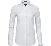 Tee Jays Damen Perfect Langarm Oxford Bluse PC3488 (M) (Weiß)