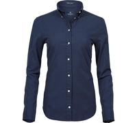 Tee Jays Damen Perfect Langarm Oxford Bluse PC3488 (XL) (Marineblau)