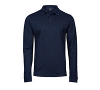 Tee Jays de Luxe Coton Extensible Noir Bleu ou Blanc Polo Manche Longue S-3XL