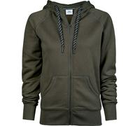 Tee Jays Femme Hoodie / Veste à capuche avec fermeture éclair sur toute la longueur BC3320 (S) (Vert profond)