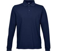 Tee Jays Herren Luxury Stretch Longsleeve / Polo-Shirt, Langarm BC3306 (M) (Marineblau)