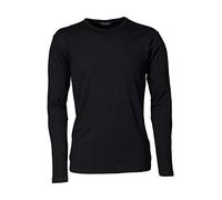 Tee Jays T-shirt Interlock homme manches longues - Noir M