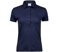 Tee Jays - Polo Couture Interlock pour femme PC6495 (M) (Bleu marine)