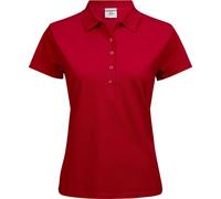 Tee Jays Polo Femme Luxury Stretch, Manches Courtes BC3307 (3XL) (Rouge)