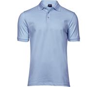 Tee Jays Polo Hommes Luxury Stretch, Manches Courtes BC3305 (XL) (Bleu Ciel)