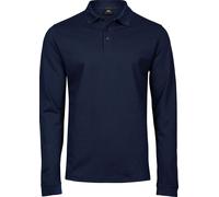 Tee Jays - Polo manches longues "Luxury" pour homme PC5690 (XL) (Bleu marine)