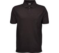 Tee Jays Polo piqué pour hommes, manches courtes BC3301 (S) (Noir)