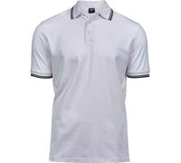 Tee Jays - Polo pour homme PC5825 (L) (Blanc/bleu marine)
