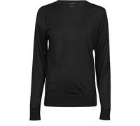 Tee Jays Sweat-shirt à col rond pour femme, Noir, S
