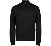 Tee Jays - Sweatshirt avec demi fermeture éclair pour homme PC6451 (M) (Noir)