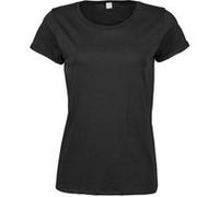 Tee Jays - T-shirt en coton - Femme (L) (Noir) - UTBC3821 Noir G
