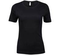 Tee Jays T-Shirt Femme Interlock Cotton À Manches Courtes Col Rond S-3XL
