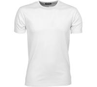 Tee Jays T-shirt interlock homme, col rond, manches courtes BC3311 (4XL) (Blanc)