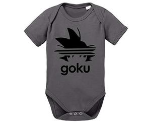 Tee Kiki Adi Goku Dragon Body Ball bébé Coton Bio Son Proverbes Barboteuses Garçons et Filles 0-12, Größe2:80/10-12 Mois, Baby:Gris foncé