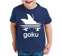 Tee Kiki Adi Goku T-Shirt pour Enfants Son Dragon Master Ball Vegeta Turtle Roshi DB, Kinder T-Shirt Größe:110-116 (5-6 Ans), Kinder Farben:Bleu foncé